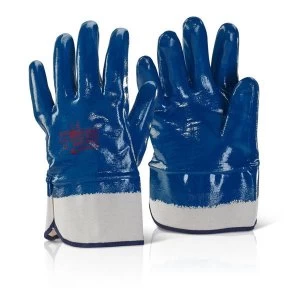 Image of Click2000 Nitrile Knitwrist Palm Coated 9 Gloves Yellow Ref NSCFCHW09