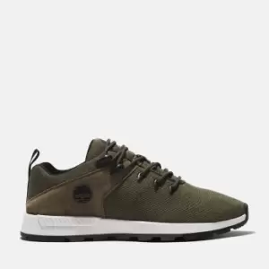 image of Timberland Sprint Trekker Knit Trainer For Men In Green Green, Size 10.5