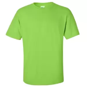 image of Gildan Mens Ultra Cotton Short Sleeve T-Shirt (S) (Lime)