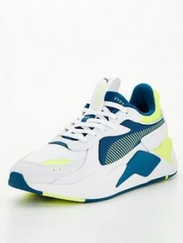 Puma RS-X Hard Drive - White/Yellow/Blue , White/Yellow/Blue, Size 12, Men