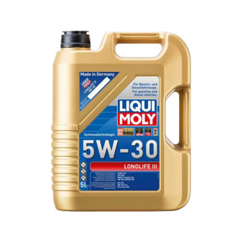 Image of Liqui Moly Longlife Iii 5W30 Fully Synthetic Engine Oil Acea C3 Api Sn 5L
