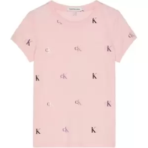 Calvin Klein Jeans Monogram Aop Slim T-Shirt - Multi