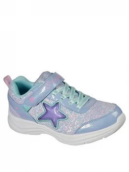Image of Skechers Glimmer Kickes Starlet Trainer - Lavender , Lavender, Size 13 Younger