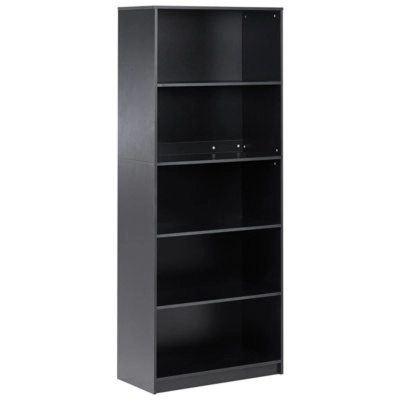 Image of Beliani 5 Tier Bookcase Zehna 197cm Black
