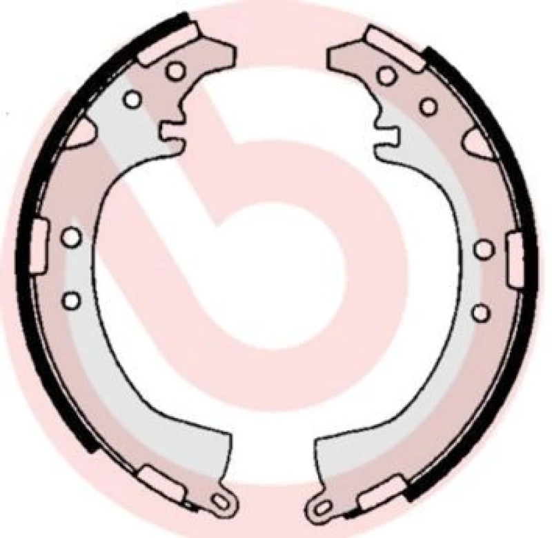 Image of BREMBO Brake Shoe Set BREMBO S 83 528