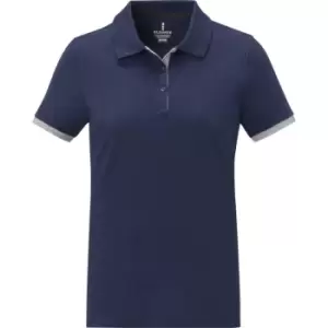 image of Elevate Womens/Ladies Morgan Short-Sleeved Polo Shirt (XXL) (Navy)