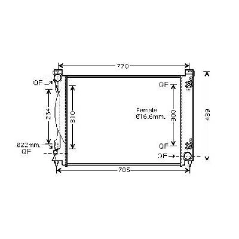 Image of Engine radiator DIEDERICHS DCM1477