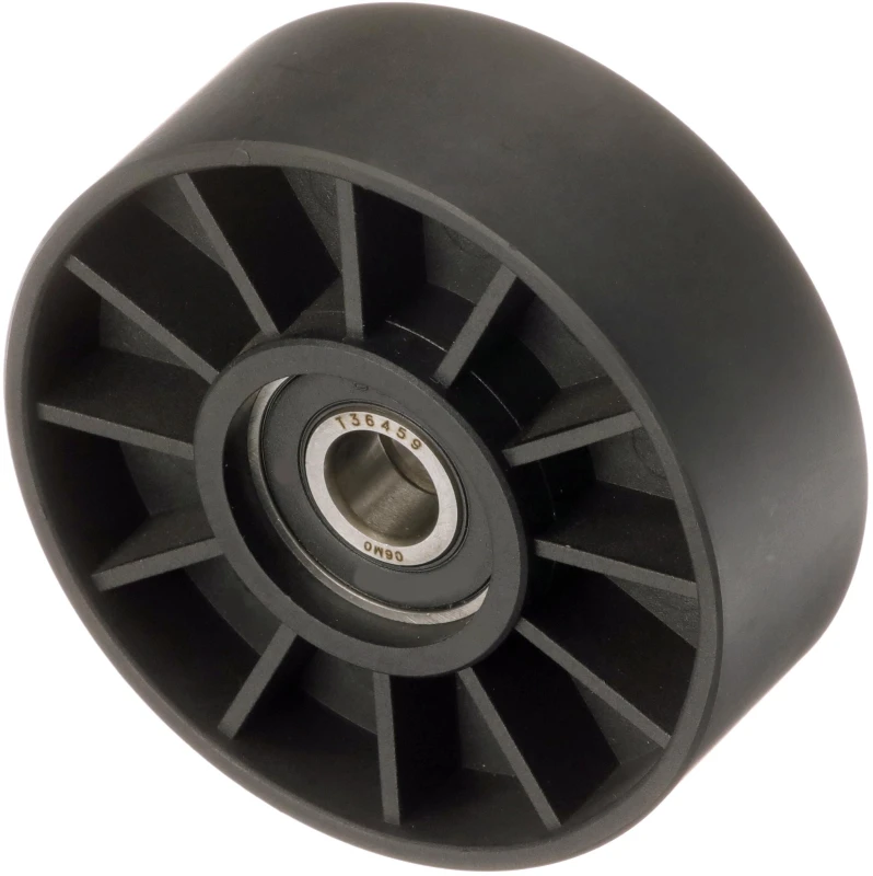 Image of GATES T36459 Idler Pulley Micro-V UNIQUE FIT Plastic Deflection/Guide Pulley,v-ribbed belt (312)
