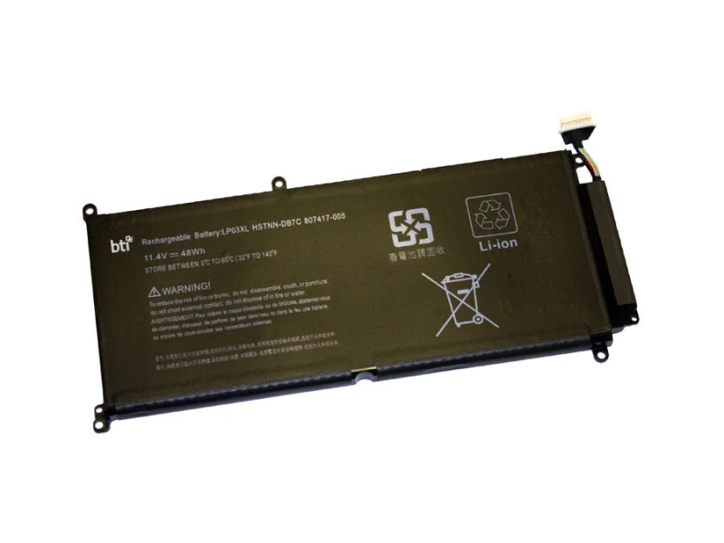 Image of BTI BTI LP03XL compatible 55Wh 3-cell battery for HP Envy 15-AH ENVY M6 LP03XL-BTI