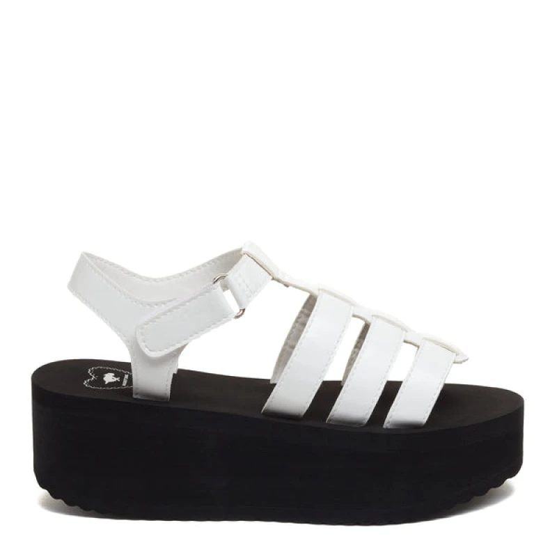 Image of Rocket Dog Womens Helio Terrence Strap Wedge Sandals UK Size 6 (EU 39) White RKD218-WHITE-6