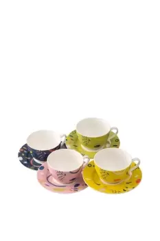 Image of 'Verdant' Teacups & Saucers Set