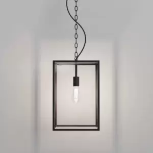 Image of Homefield Outdoor Pendant Light Textured Black, E27