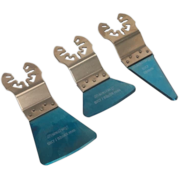 Image of Sealey 3 Piece Oscillating Multi Tool Scraping Blade Set