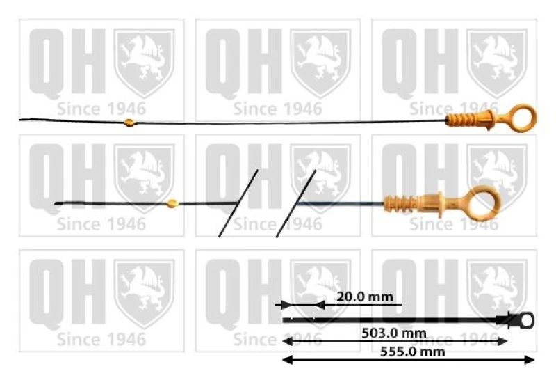 Image of QUINTON HAZELL Oil Dipstick QUINTON HAZELL QOD173