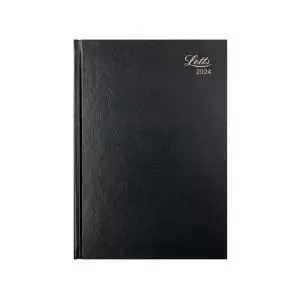 Image of Letts A5 Business Diary Week To View Black 2024 LT31XBK24