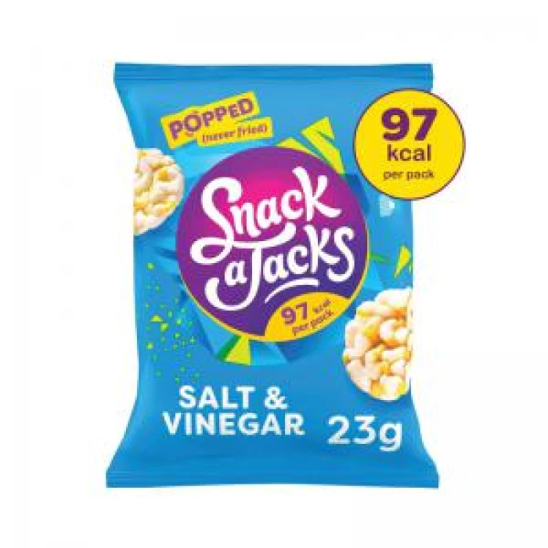 Image of Snack a Jacks Salt and Vinegar Rice Cakes 23g (24 Pack) 11178