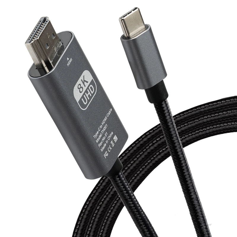 Image of Maplin USB-C to HDMI Cable Ultra HD 8K 3.1 . 2m