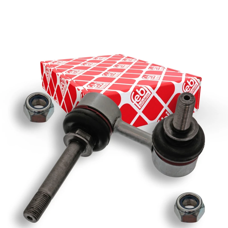 Image of FEBI BILSTEIN 48136 Anti-roll bar link Front Axle Left Steel Link Stabiliser (3229)