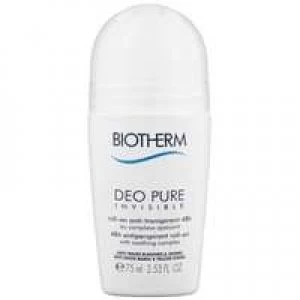 Image of Biotherm Deo Pure Invisible Antiperspirant Roll On Deodorant 75ml
