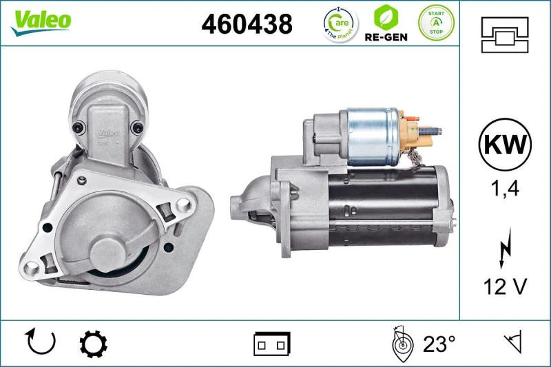 Image of Starter motor VALEO 460438