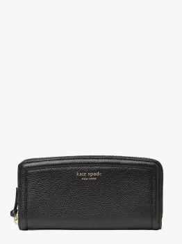 Image of Kate Spade Knott Slim Continental Wallet, Black, One Size