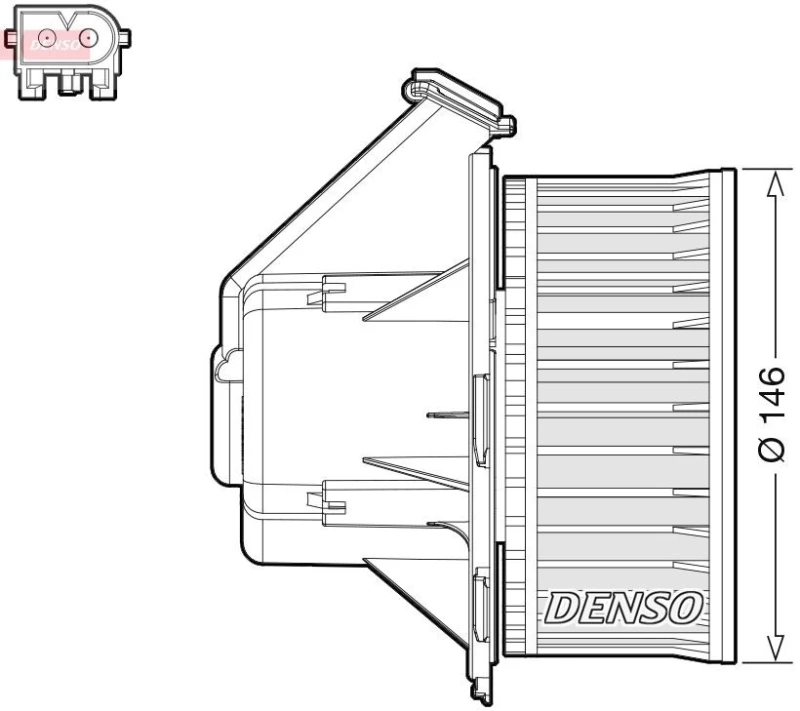 Image of DENSO Blower motor DENSO DEA17032