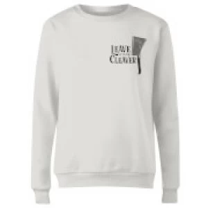 Image of Leave It To The Cleaver Womens Sweatshirt - White - XS