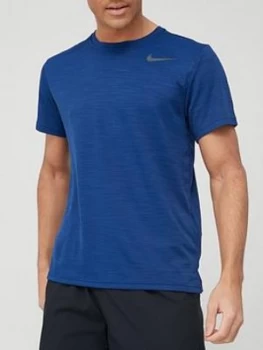 image of Nike Training Superset T-Shirt, Blue Size M Men