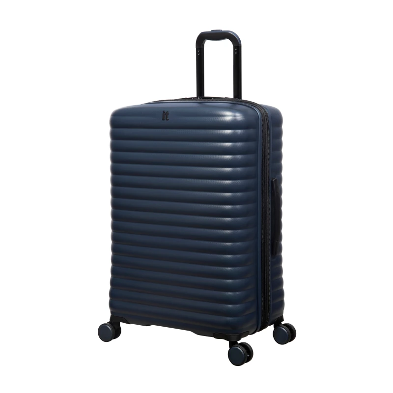 Image of It Luggage Speedbump Navy Blue Medium Suitcase One Colour WDM9E Unisex