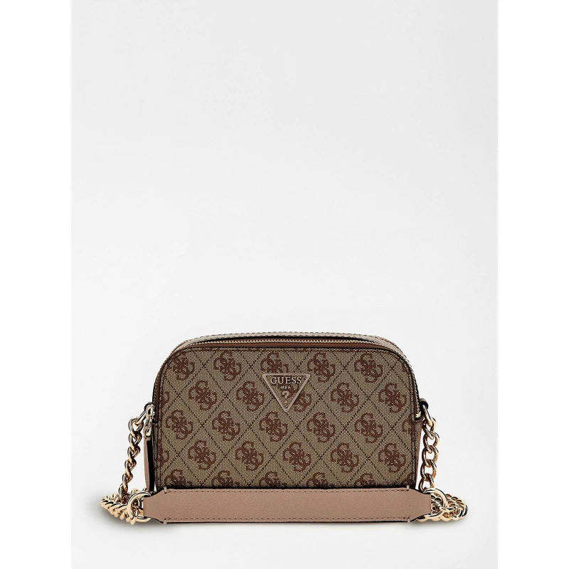 Image of Guess Noelle AOP Camera Bag - Beige Beige One Size