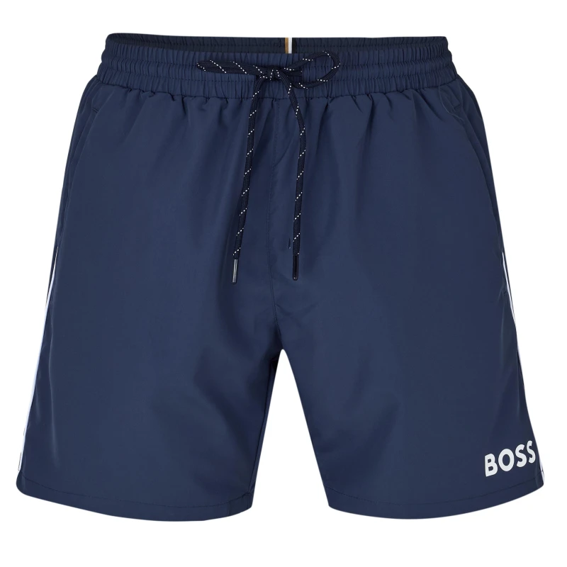Image of Boss Mens Starfish Breathable Mesh Swim Shorts Swim Shorts Small Blue 35299154350