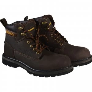 Roughneck Mens Tornado Safety Boots Dark Brown Size 11