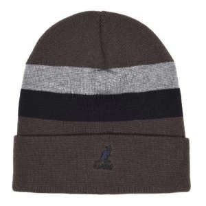 Image of Kangol Stripe Beanie - Khaki