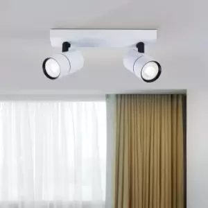 Image of 2 Light GU10 Spotlight 2x GU10 White
