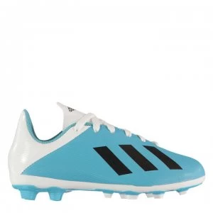 Image of adidas X 19.4 Childrens FG Football Boots - Cyan/Black