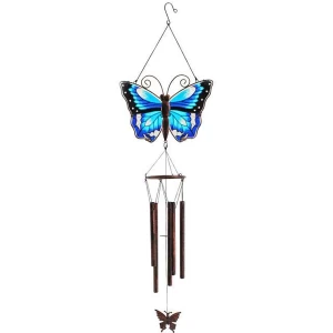 Image of Blue Butterfly Windchime Pack Of 6