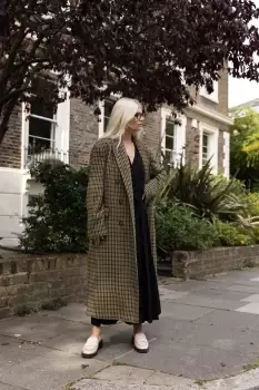 Image of Kennedy Double Breasted Coat, Heritage Check / UK 14