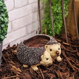 image of Naturecraft Collection - Pair of Hedgehogs Planter