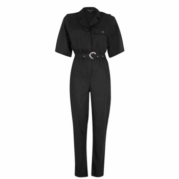 image of Biba Linen Jumpsuit - Black