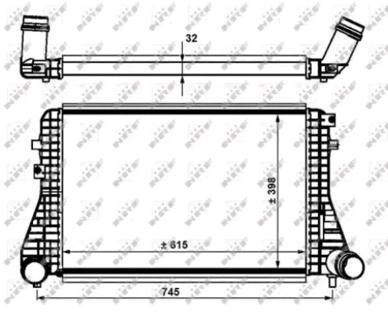 Image of NRF 30915 Intercooler Intercooler,charger (468)