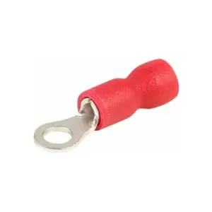 Image of M3 Stud Size Red 25A Ring Connector Pack of 100 - Truconnect