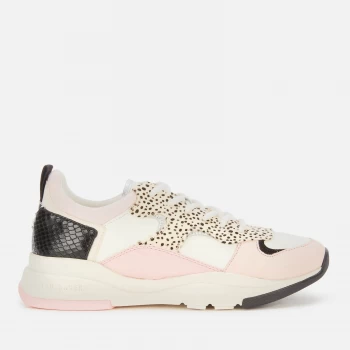 Image of Ted Baker Womens Izsla Running Style Trainers - White/Pink - UK 5