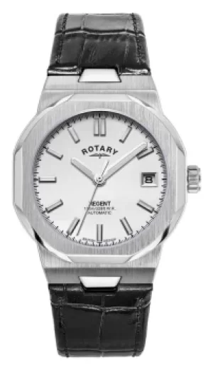Image of Rotary LS05410/02 Womens Regent Black Leather Strap Watch