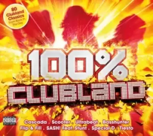 image of 100% Clubland by Various Artists CD Album