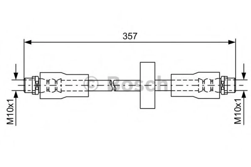 Image of Bosch 1 987 481 591 Brake Hose Brake Hose (83)