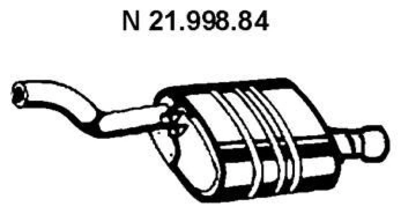 Image of Rear silencer VEGAZ BS-223EBER