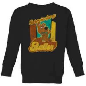 image of Scooby Doo Born To Be A Baller Kids Sweatshirt - Black - 11-12 Years