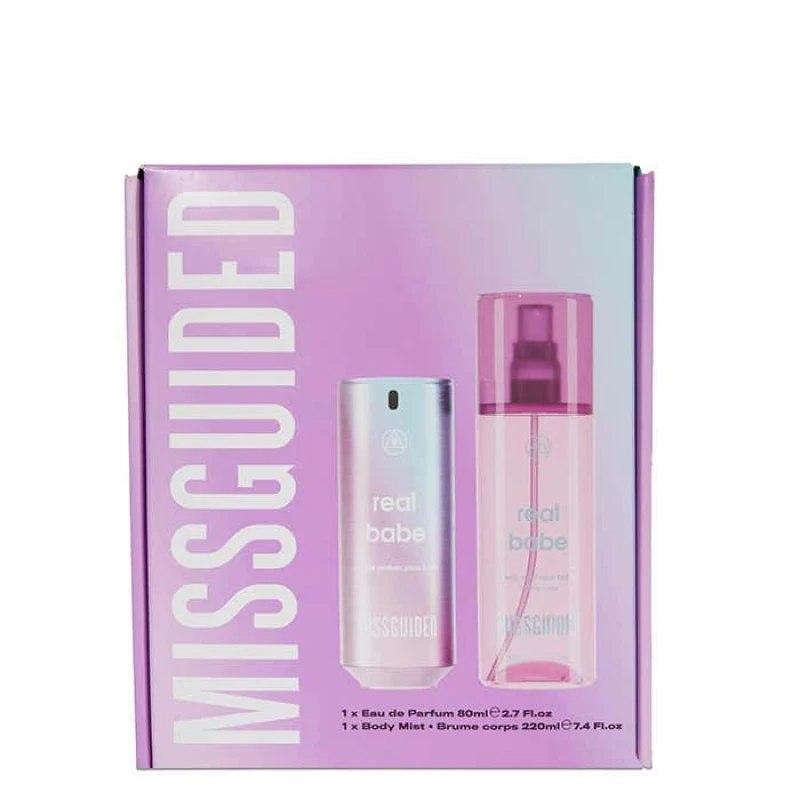 Image of Missguided Real Babe Eau de Parfum 80ml & Body Mist Gift Set