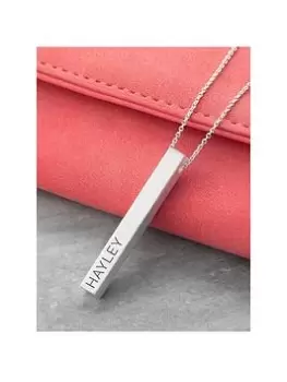 Image of Treat Republic Personalised Matt Vertical Bar Necklace