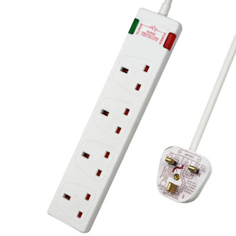 Image of Komore 4 Gang Surge-Protected Extension Lead 3M, 13A